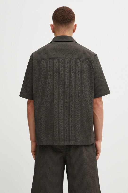 Odzież Maison Kitsuné koszula Resort OM00421WC5032 zielony