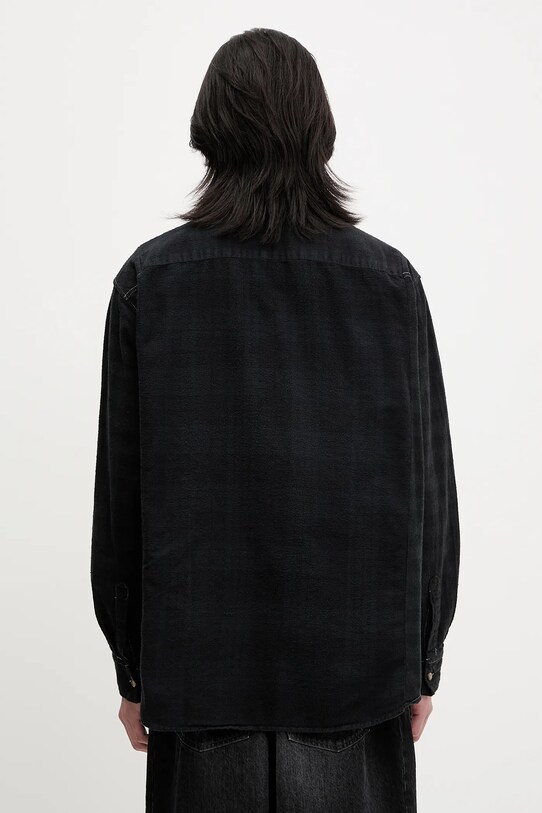 Clothing Needles cotton shirt Rebuild QV403 navy