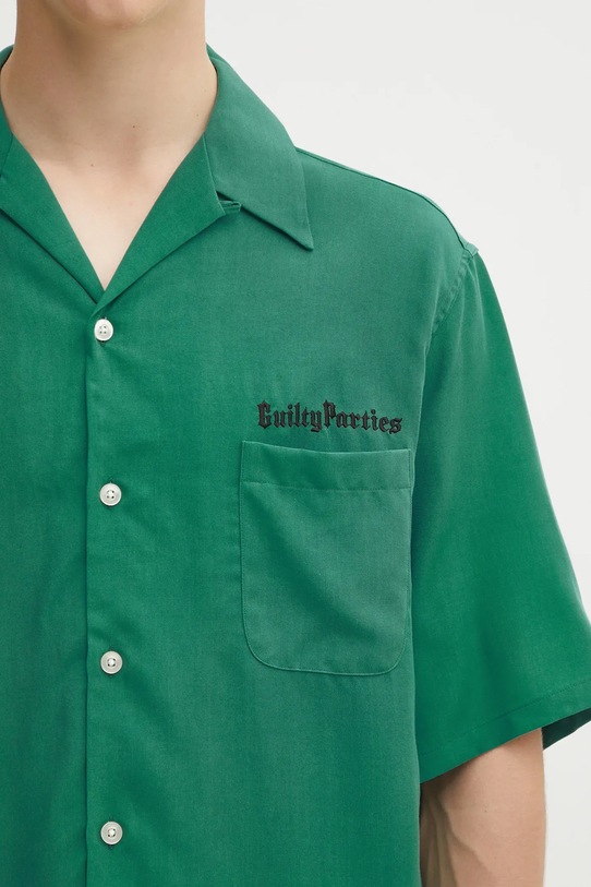 Wacko Maria koszula 50'S SHIRT S/S ( TYPE-2 ) zielony 25SS.WMS.OC06