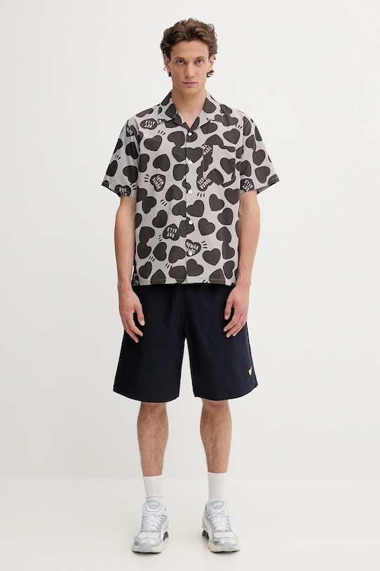 Human Made camicia in cotone Woven HM29SH026 grigio