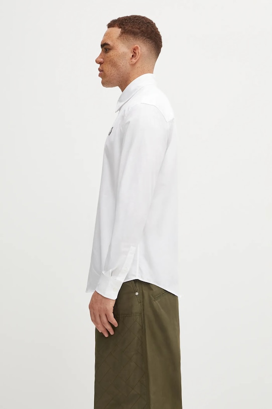 Maison Kitsuné koszula bawełniana Bold Fox Head Casual MM00412WC0026 biały SS25