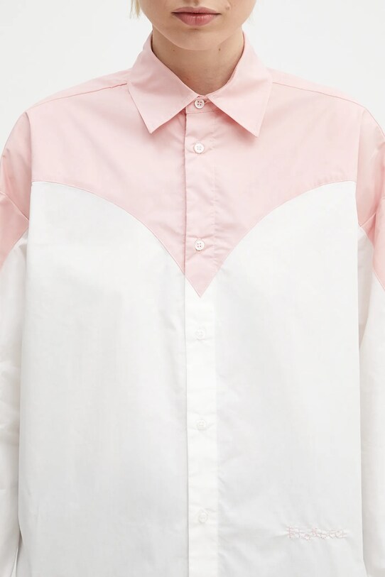 Fiorucci cotton shirt Embroidered Heart Relaxed Fit U02SPTLO055CO02PN02