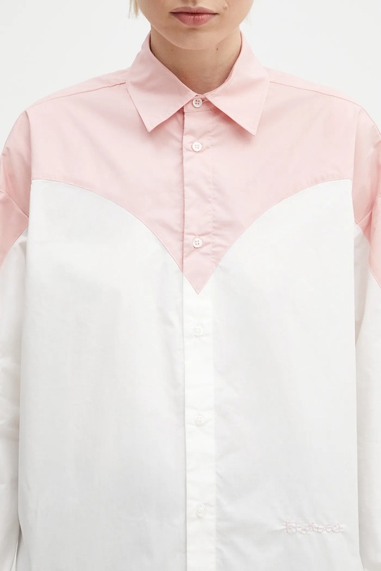 Βαμβακερό πουκάμισο Fiorucci Embroidered Heart Relaxed Fit U02SPTLO055CO02PN02