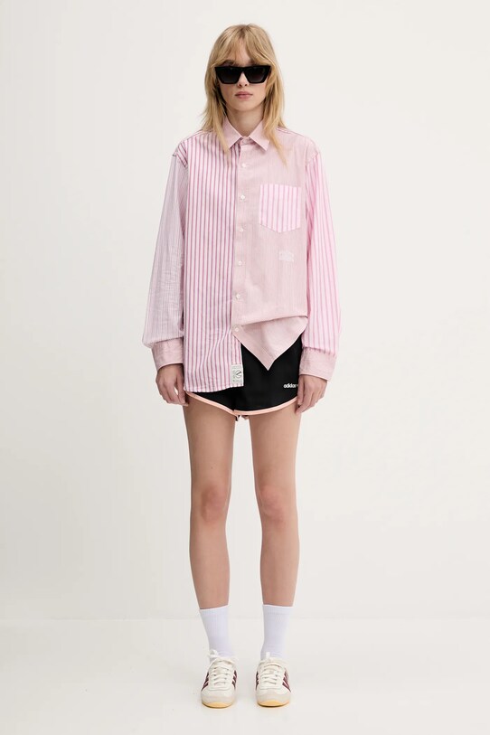 Aries camicia in cotone Patchwork LS Shirt AR4012003