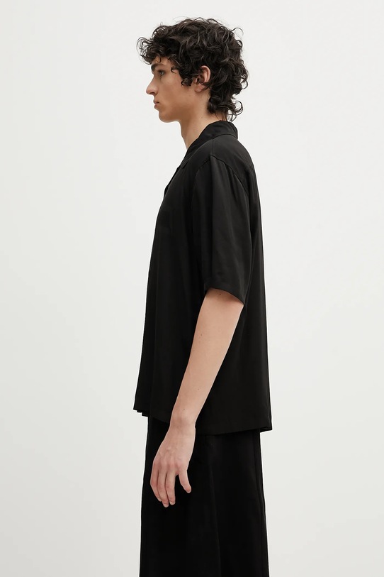 Odzież Aries koszula Ancient Column Satin Viscose Hawaiian Shirt AR4080003 czarny