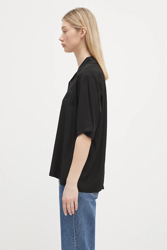 Πουκάμισο Aries Ancient Column Satin Viscose Hawaiian Shirt μαύρο AR4080003