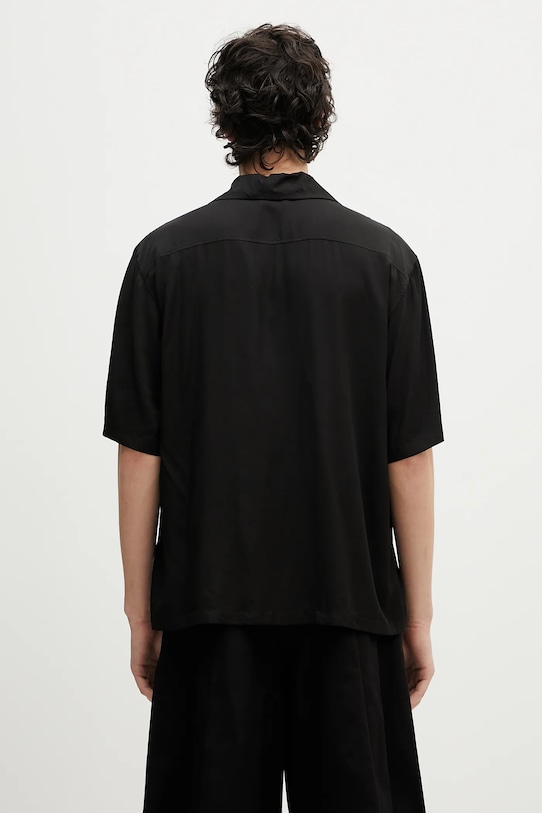 Πουκάμισο Aries Ancient Column Satin Viscose Hawaiian Shirt AR4080003 μαύρο