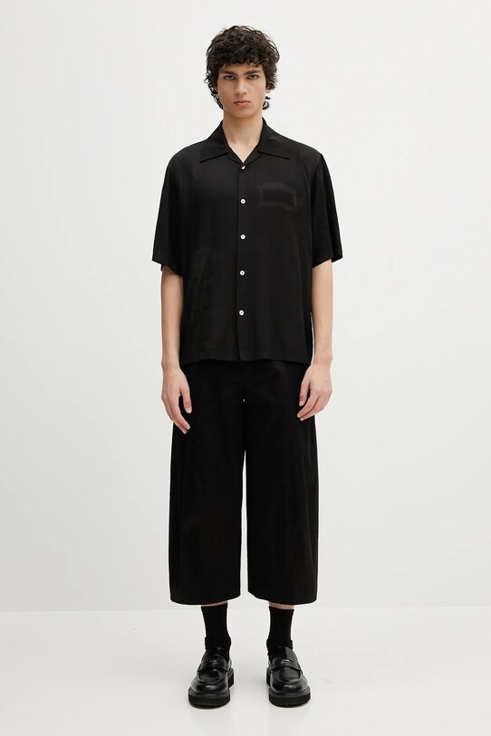 Aries shirt Ancient Column Satin Viscose Hawaiian Shirt AR4080003