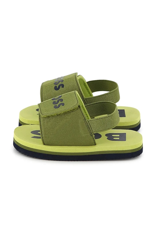 Παιδικές παντόφλες BOSS J52156.22.30 πράσινο SS25