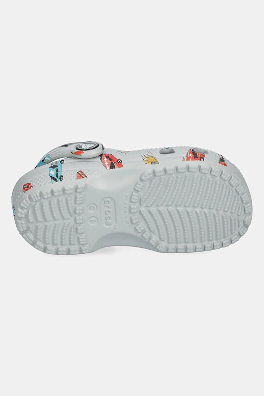 Παντόφλες Crocs CLASSIC RACE CARS GRAPHIC CLOG KIDS 210992.CROCS.CLASSIC.RA γκρί