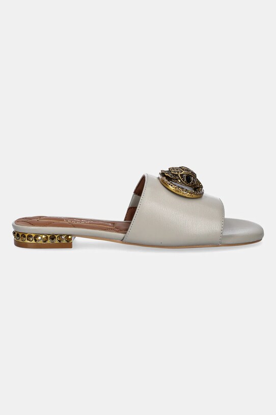 Кожаные шлепанцы Kurt Geiger London Chelsea Flat Sandal 3416223109.GREY серый SS25