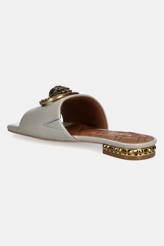 Încălțăminte Kurt Geiger London slapi de piele Chelsea Flat Sandal 3416223109.GREY gri