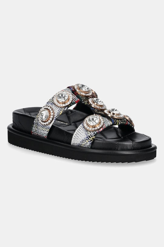 Kurt Geiger London papuci Orson Crystal Sandal platformă negru 9107199609.OTHER