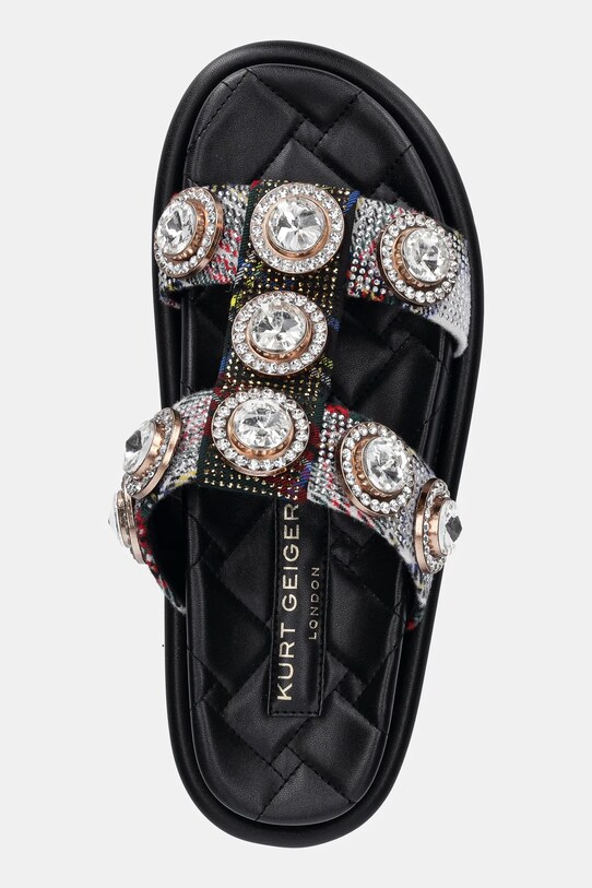 Kurt Geiger London papuci Orson Crystal Sandal negru 9107199609.OTHER