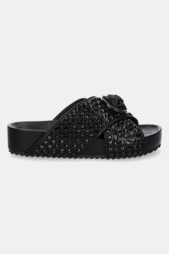 Kurt Geiger London klapki Chelsea Cross Strap Dr 3973109609.BLACK czarny SS25