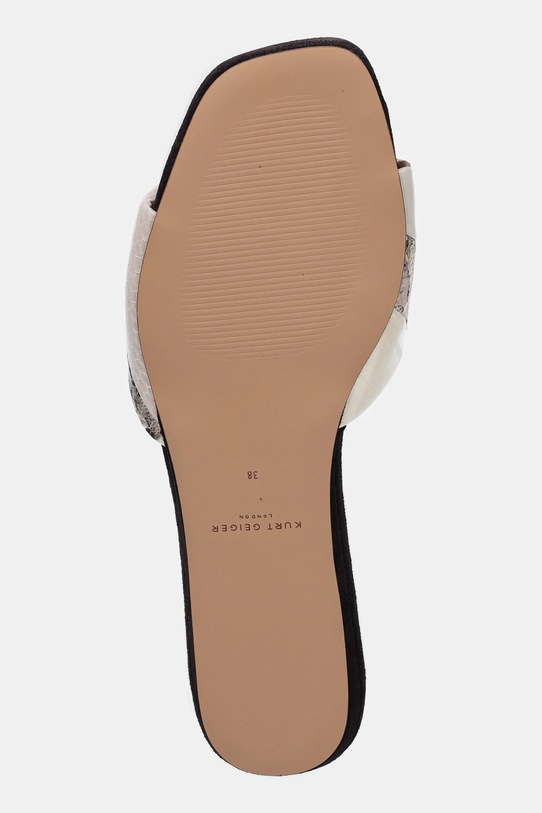 Kurt Geiger London klapki skórzane Kensington Flat Sandal 8496139189.BROWN czarny