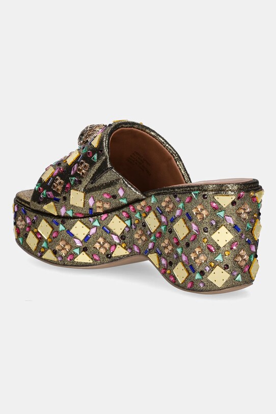 Boty Pantofle Kurt Geiger London Kensington Wedge Mule 8650966609.GOLD zlatá
