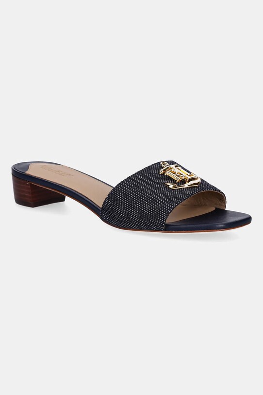 Шльопанці Lauren Ralph Lauren Fay Logo II блок темно-синій 802959169003.410