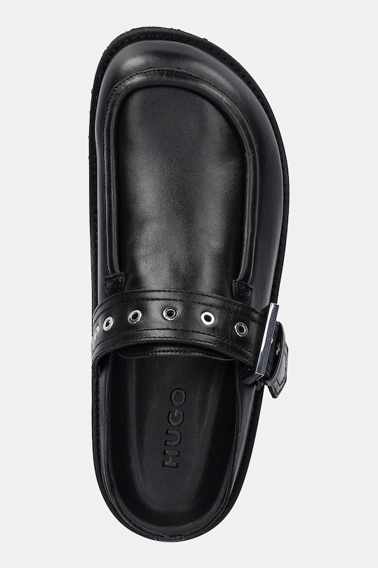 HUGO slapi de piele Artentia negru 50538601.001