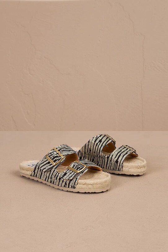 Pantofle Manebi Nordic Sandals textilní béžová H.2.5.R0