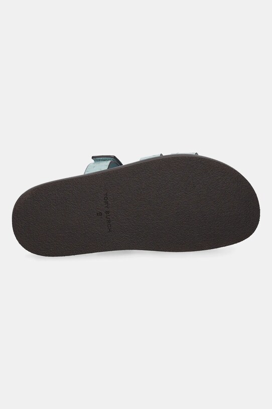 Tory Burch slapi de piele Ines Sport Slide 162580.400 turcoaz