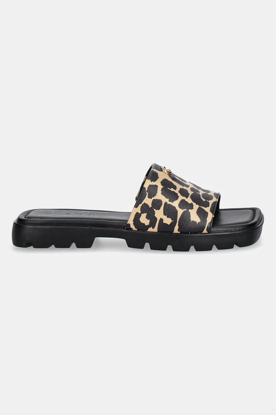 Coach papuci Florence Leopard CZ362.LEO maro SS25