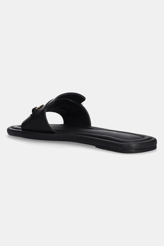 Обувь Кожаные шлепанцы Tommy Hilfiger LEATHER HORSEBIT MULE FW0FW08420 чёрный
