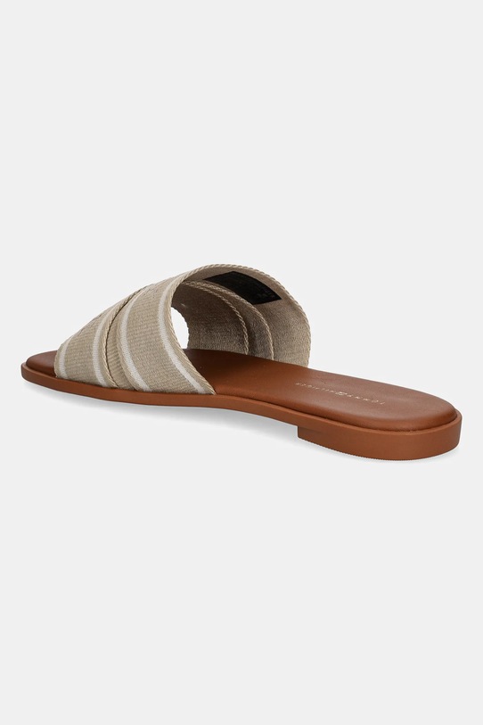 Obuwie Tommy Hilfiger klapki TOMMY HILFIGER WEBBING MULE FW0FW08421 beżowy