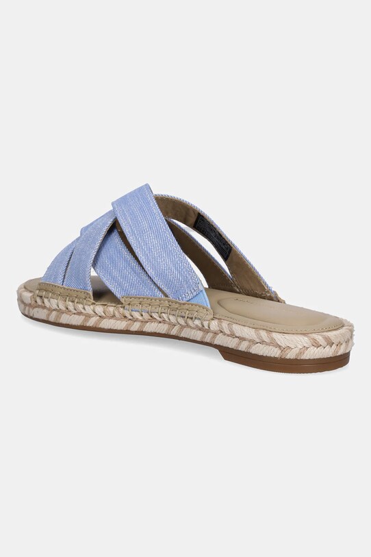 Obuwie Tommy Hilfiger klapki CHAMBRAY ESPADRILLE MULE FW0FW08501 niebieski