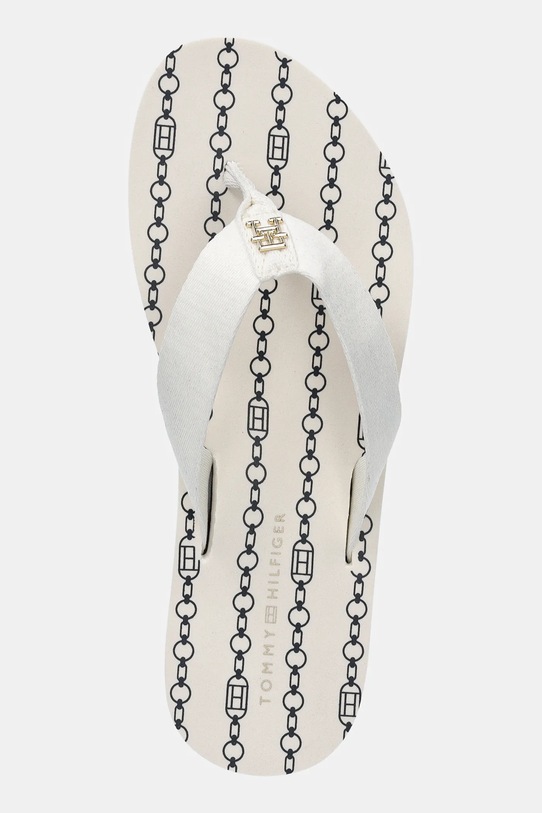 Tommy Hilfiger infradito TH CHAIN PRINT BEACH SANDAL beige FW0FW08514