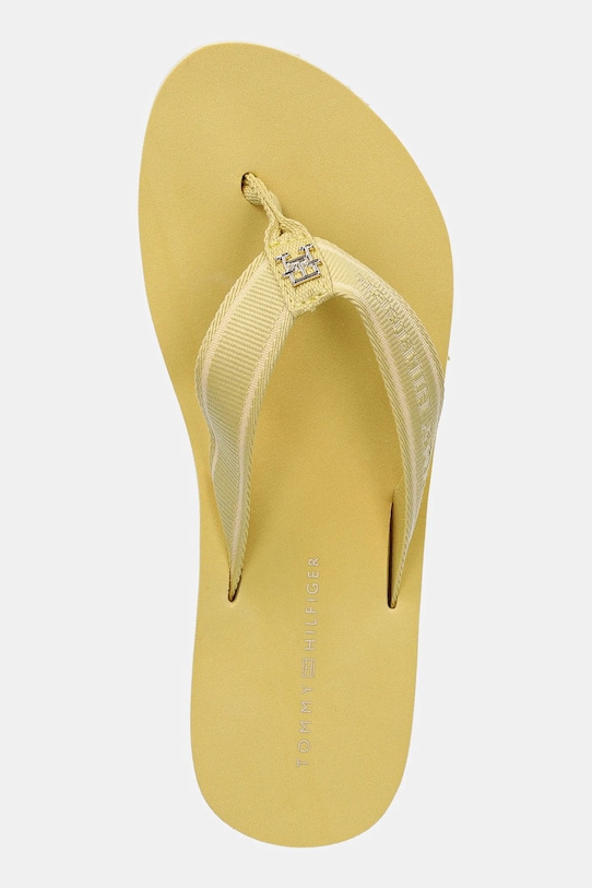 Šľapky Tommy Hilfiger HILFIGER WEBBING BEACH SANDAL žltá FW0FW08515
