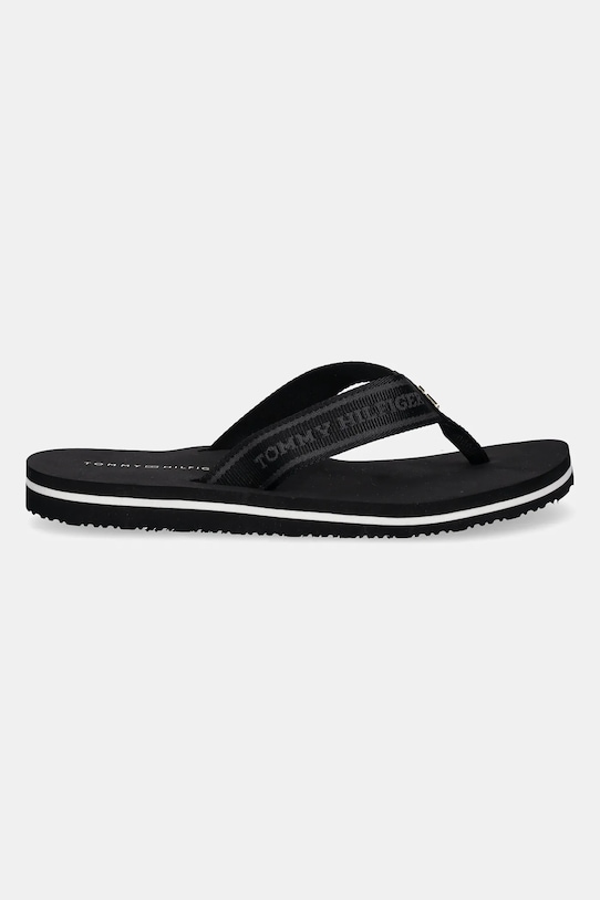 Tommy Hilfiger japonki HILFIGER WEBBING BEACH SANDAL FW0FW08515 czarny SS25