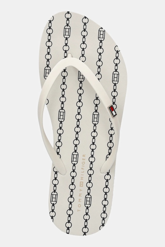 Žabky Tommy Hilfiger HILFIGER STRAP BEACH SANDAL béžová FW0FW08518