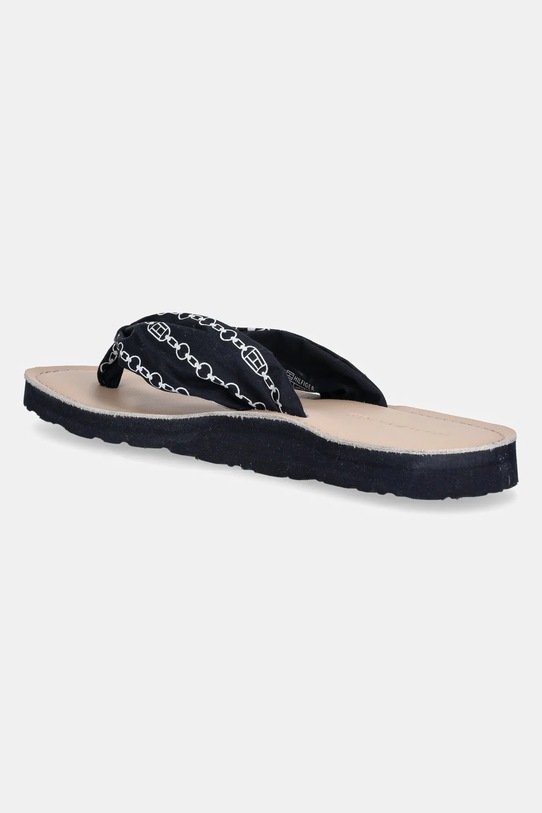 Obuv Šľapky Tommy Hilfiger TH CHAIN PRINT ELEVATED SANDAL FW0FW08519 tmavomodrá