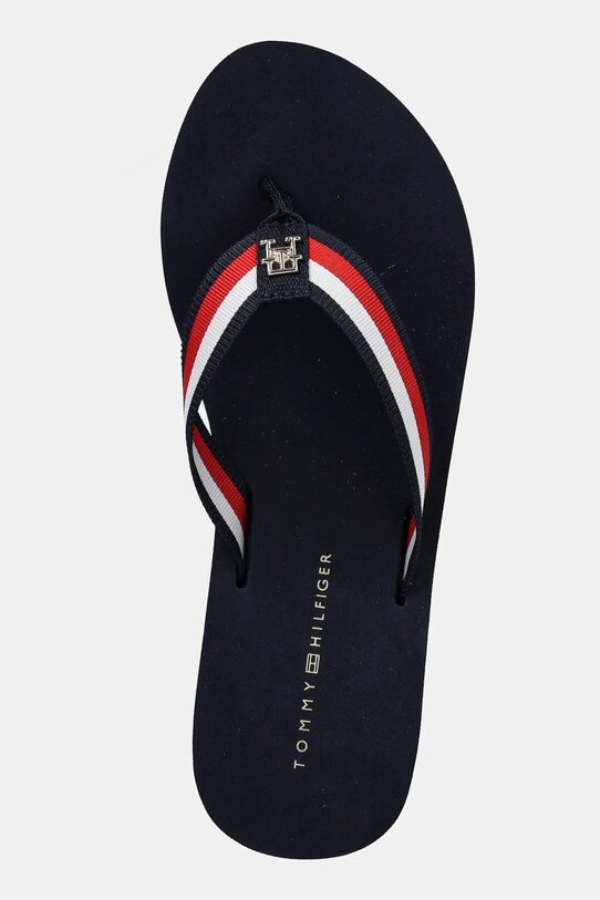 Σαγιονάρες Tommy Hilfiger TH CORPORATE WEDGE BEACH SANDAL σκούρο μπλε FW0FW08520