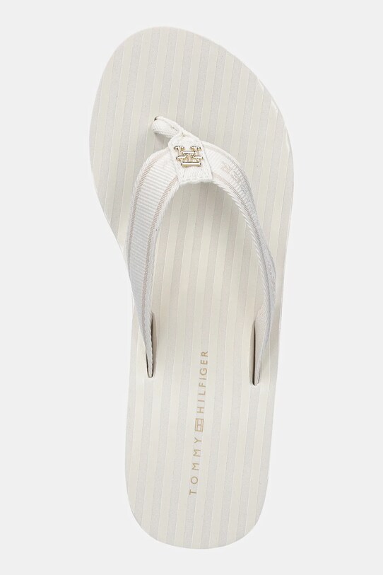 Tommy Hilfiger flip-flop TH STRIPES WEDGE BEACH SANDAL bézs FW0FW08521