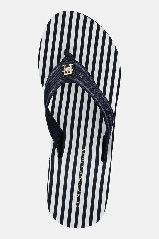 Σαγιονάρες Tommy Hilfiger TH STRIPES WEDGE BEACH SANDAL σκούρο μπλε FW0FW08521