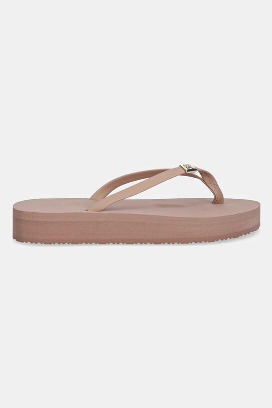 Šľapky Tommy Hilfiger ELEVATED CHIC BEACH SANDAL FW0FW08523 béžová SS25