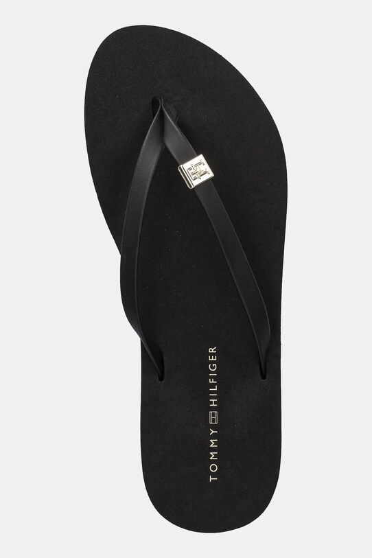 Tommy Hilfiger flip-flop ELEVATED CHIC BEACH SANDAL fekete FW0FW08523