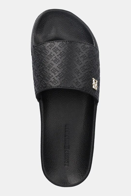 Tommy Hilfiger klapki TH MONOGRAM POOLSIDE czarny FW0FW08525