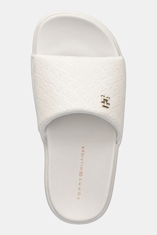 Шльопанці Tommy Hilfiger PLATFORM MONOGRAM POOLSLIDE білий FW0FW08526