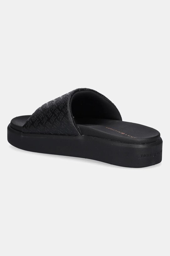 Обувь Шлепанцы Tommy Hilfiger PLATFORM MONOGRAM POOLSLIDE FW0FW08526 чёрный