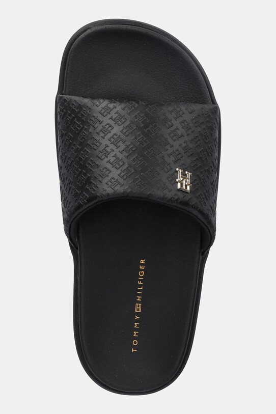 Шлепанцы Tommy Hilfiger PLATFORM MONOGRAM POOLSLIDE чёрный FW0FW08526