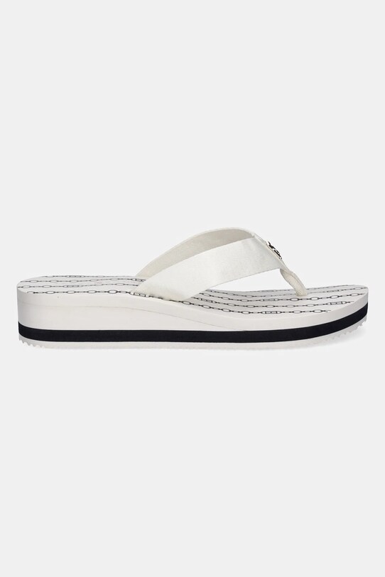 Tommy Hilfiger slapi IM TH CHAINPRINT MIDWEDGE SANDAL FW0FW08527 alb SS25