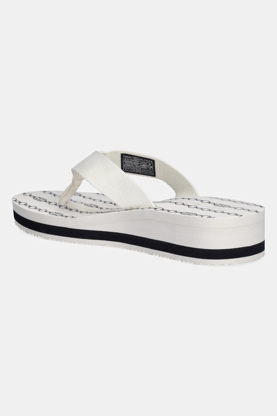 Obuća Japanke Tommy Hilfiger IM TH CHAINPRINT MIDWEDGE SANDAL FW0FW08527 bijela