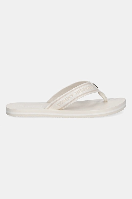 Žabky Tommy Hilfiger TH STRIPES BEACH SANDAL FW0FW08528 béžová SS25