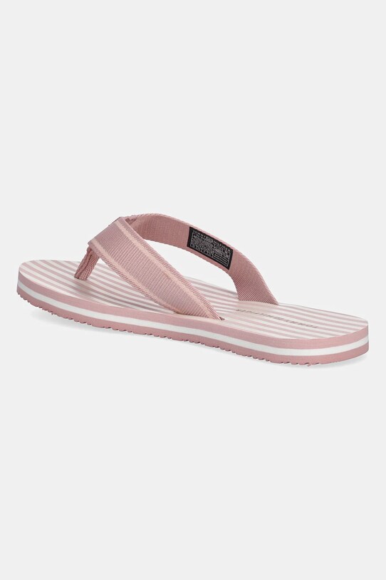 Obuwie Tommy Hilfiger japonki TH STRIPES BEACH SANDAL FW0FW08528 różowy