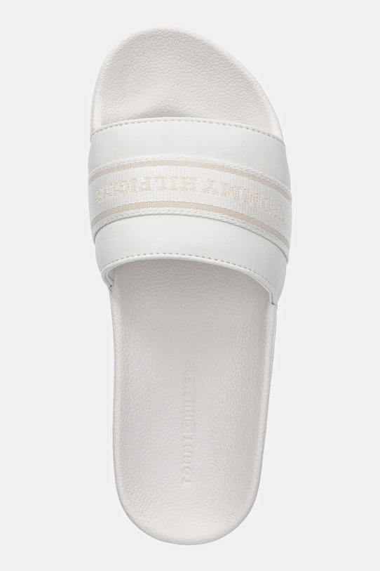 Obuwie Tommy Hilfiger klapki HILFIGER POOLSIDE WITH WEBBING FW0FW08529 biały