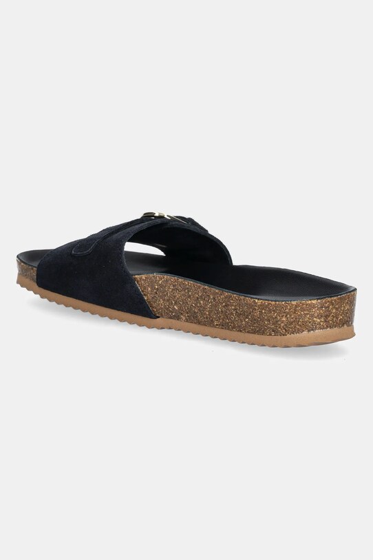 Παπούτσια Παντόφλες σουέτ Tommy Hilfiger SOFT SUEDE ADJUSTABLE MULE FW0FW08809 σκούρο μπλε