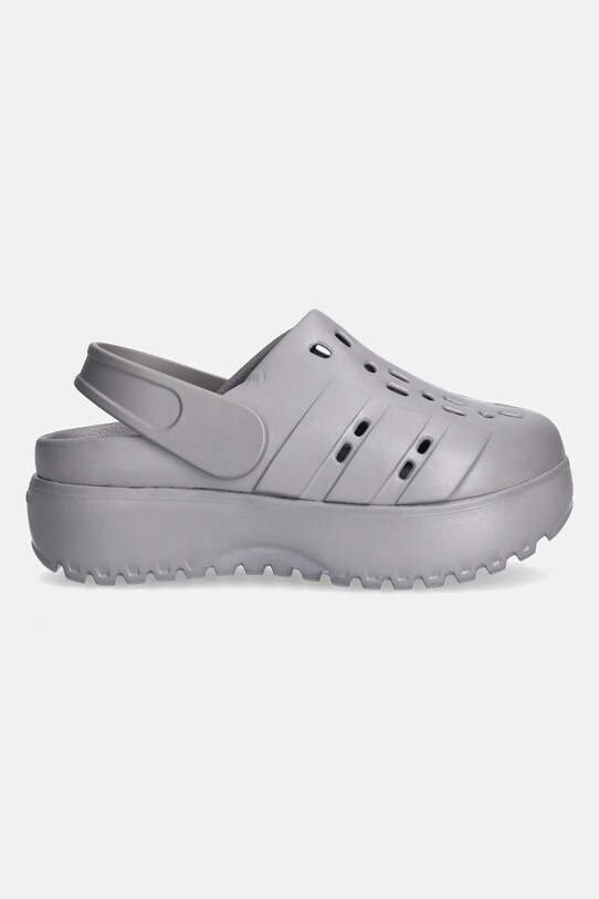 adidas papuci Adilette Clog Platform JQ9879 gri SS25